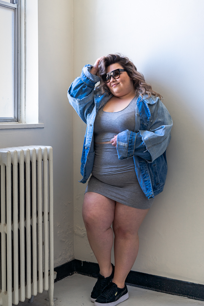 Oversized Plus Size Denim Jacket Natalie in the City